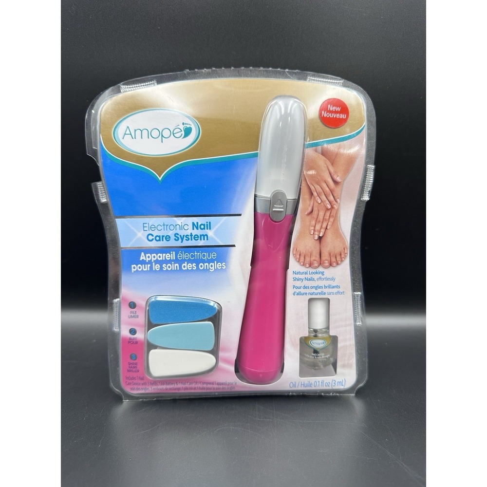 Amope Pedi Perfect Electronic Nail File, 1 Count, with Nail Oil Sample
